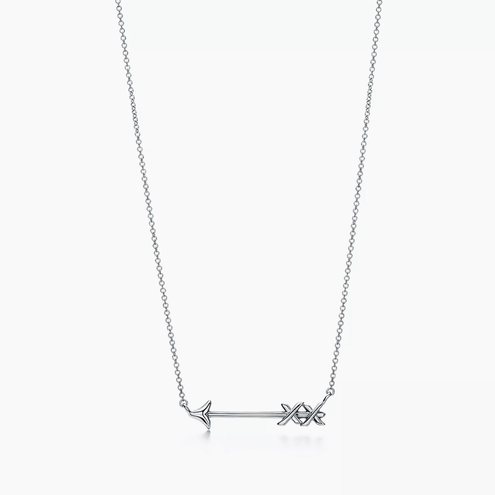 Paloma’s arrow Tiffany’s necklace. Worn once